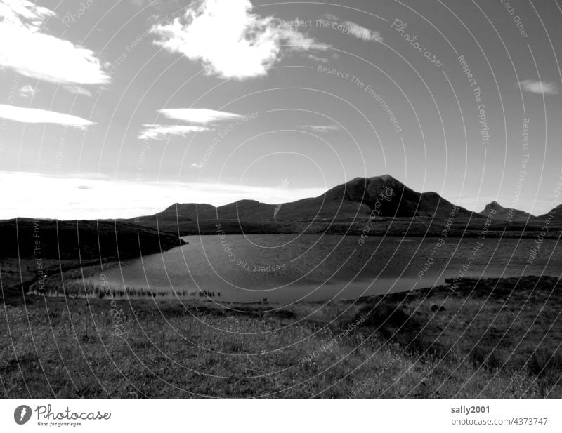 still ruht der See… Gewässwr Ruhe Berge u. Gebirge Wasser Natur Landschaft Himmel Außenaufnahme Schönes Wetter Seeufer ruhig Idylle meditativ Schottland