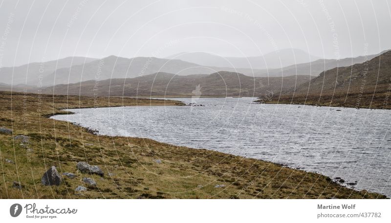 Lochcroistean Ferien & Urlaub & Reisen Ausflug Ferne Natur Landschaft schlechtes Wetter Nebel Seeufer Insel Isle of Lewis Schottland Großbritannien