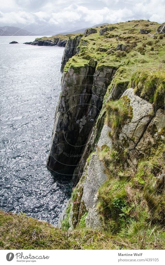 die Klippen von An Aird Ferien & Urlaub & Reisen Ausflug Ferne Freiheit Natur Landschaft Felsen Küste Meer Atlantik Halbinsel Steinküste Großbritannien