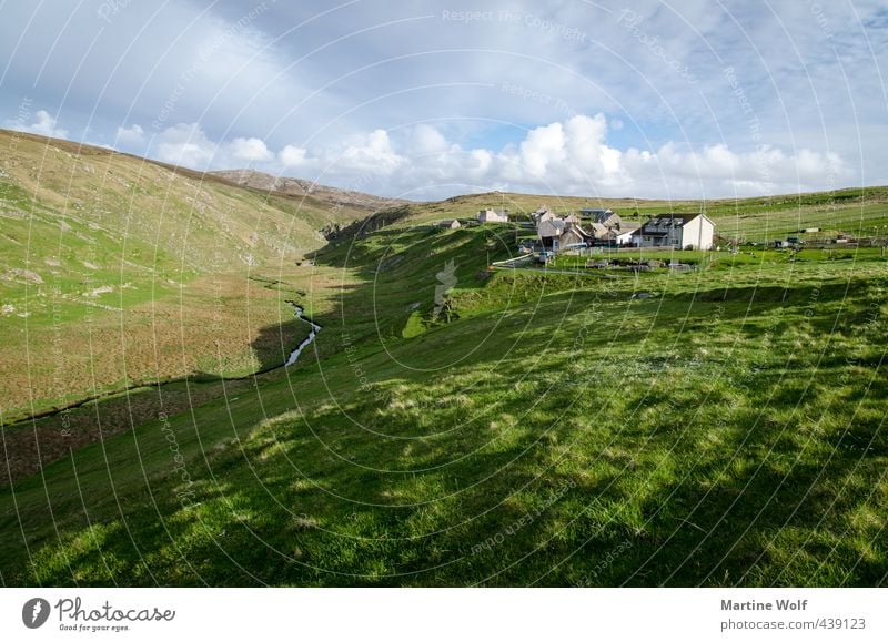 Aird Uig Ferien & Urlaub & Reisen Ausflug Ferne Freiheit Natur Landschaft Gras Wiese Hügel Fluss Tal Schottland Großbritannien Isle of Lewis Äußere Hebriden