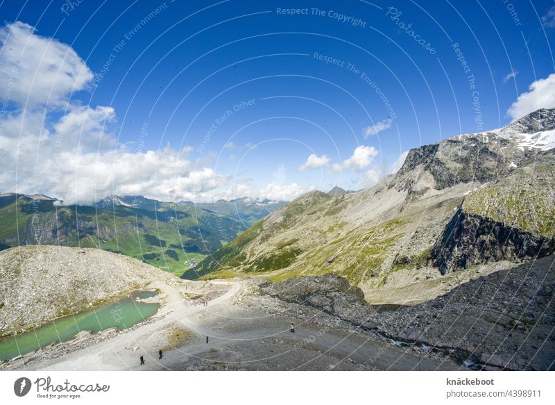 hintertux Alpen Berge u. Gebirge Landschaft Himmel Wolken Tag Felsen Gipfel Schönes Wetter Natur Außenaufnahme Farbfoto Schnee Gletscher Österreich alpin