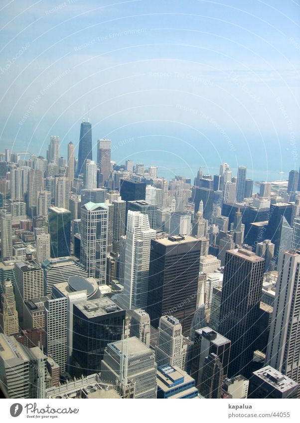 Chicago von oben Hochhaus Sears Tower Stadt Architektur Himmel
