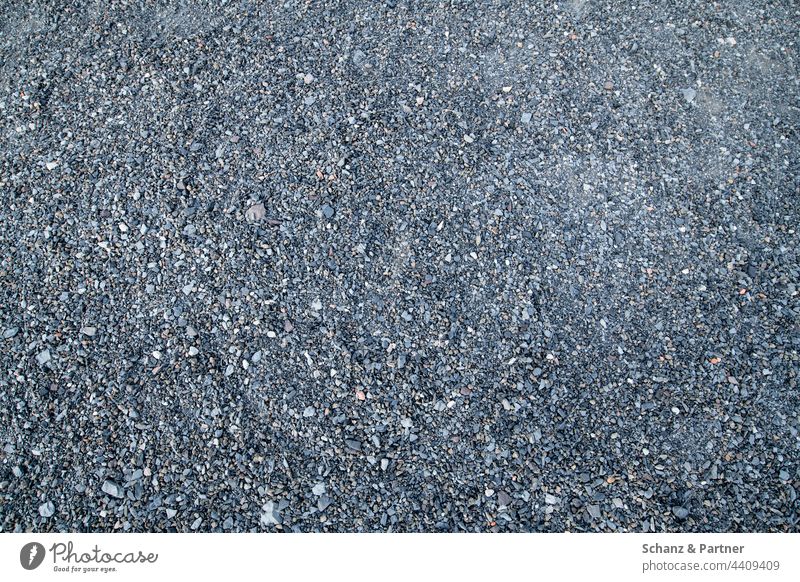 Steinchen Textur Steine Boden Fläche grau Detailaufnahme Muster Hintergrund Oberfläche Rauschen