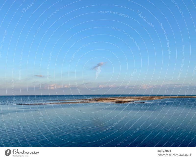 Nordsee… Meer Horizont Abendstimmung blaue Stunde Himmel Abenddämmerung Sonnenuntergang Stimmung Wasser Landschaft Amrum Kniepsand Kniepsandhaken Ruhe Gezeiten