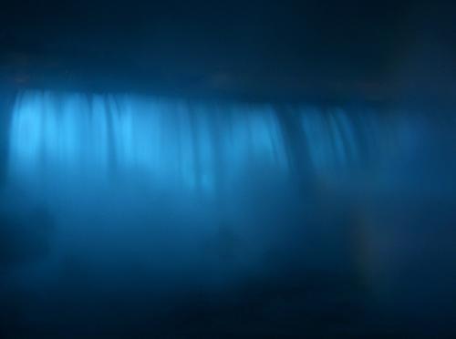 Niagara Falls in BLUE Niagara Fälle Kanada schwarz Gischt niagara falls blau Wasser Wasserfall