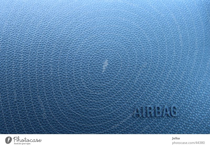 Airbag Luft Verkehr PKW blau Noppe opel astra air blue Farbfoto Muster