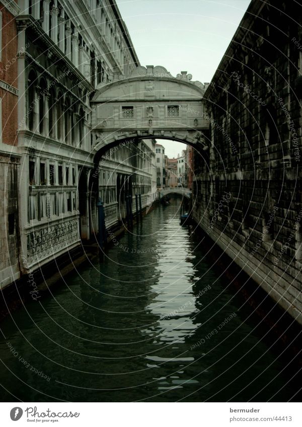 Venice historisch Abwasserkanal Benedig Brücke