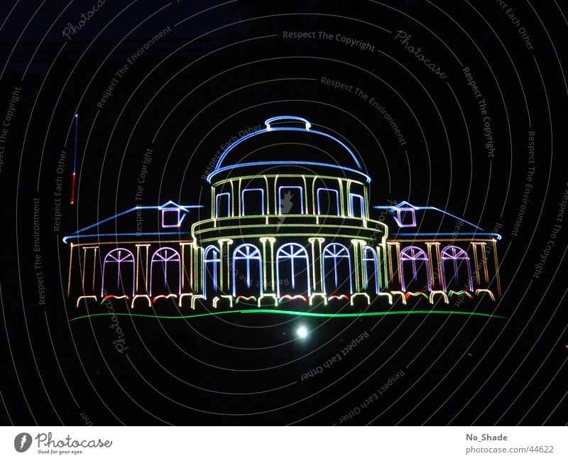Spielbank Spielkasino Bad Ems Laser Lasershow Rheinland-Pfalz-Tag Licht Architektur Bild Projektionsleinwand Kuhrstadt Grafik u. Illustration