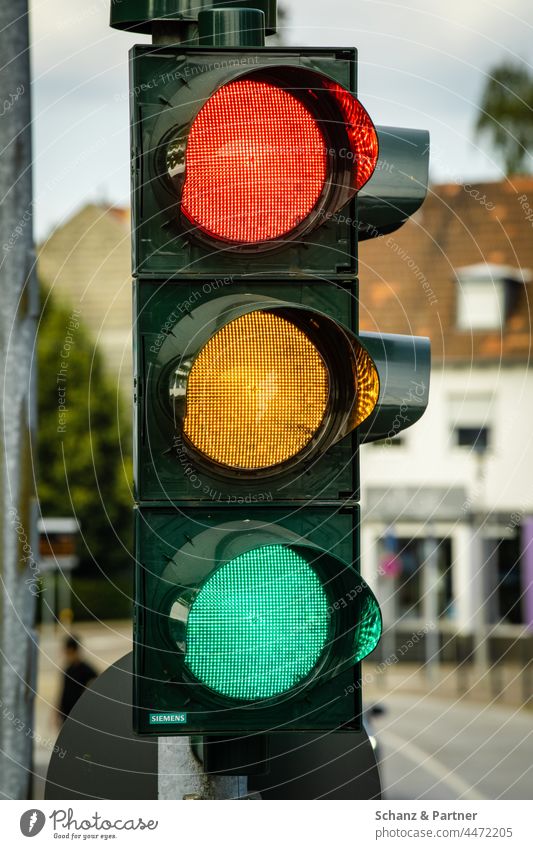 rot, grün, gelbe Ampel Verkehrszeichen Signalanlage Koalition SPD FDP Grüne Politik Wahl Parteien