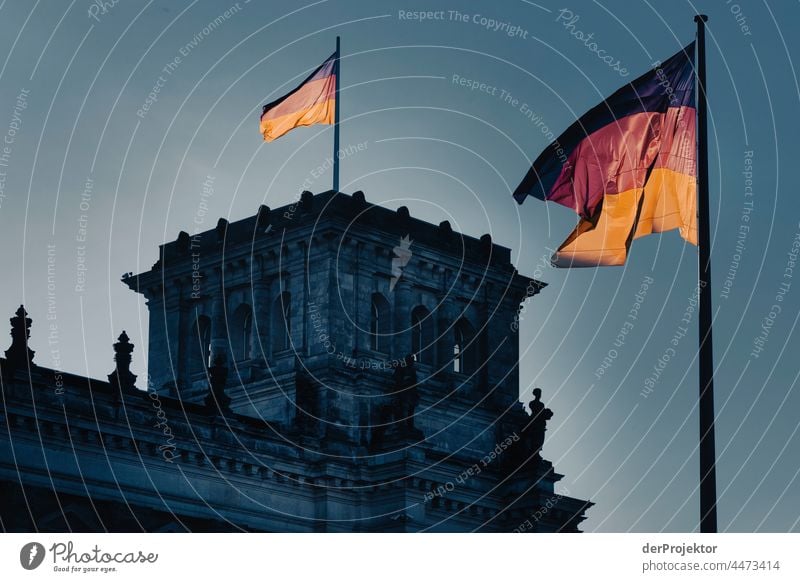 Reichstag am Morgen im Herbst I Berlin-Mitte Sandstein Beton Zentralperspektive abstrakt Muster Strukturen & Formen Schönes Wetter Urbanisierung trendy Coolness