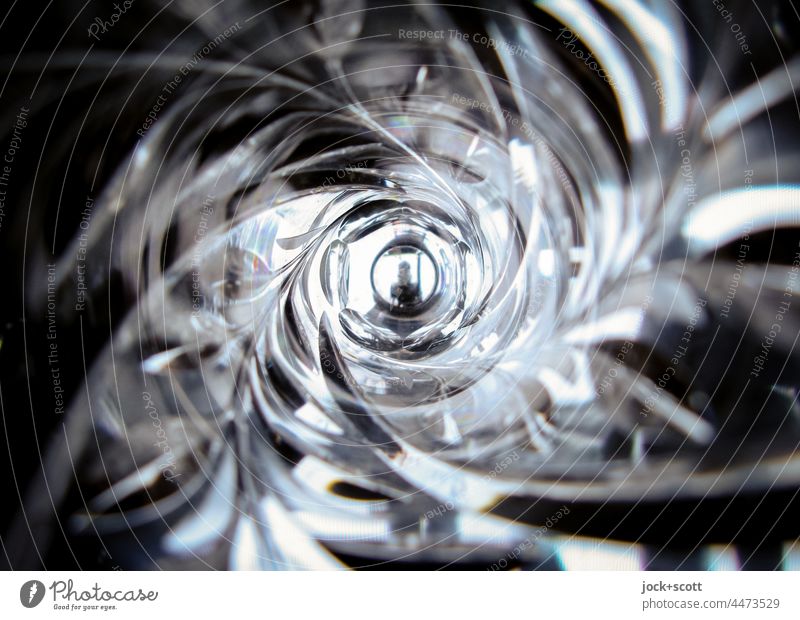 Mia Dekor 027 Glasvase Phantasie Design Stil Kunstlicht Strukturen & Formen Experiment abstrakt Detailaufnahme Einblick Reaktionen u. Effekte Illusion Spirale
