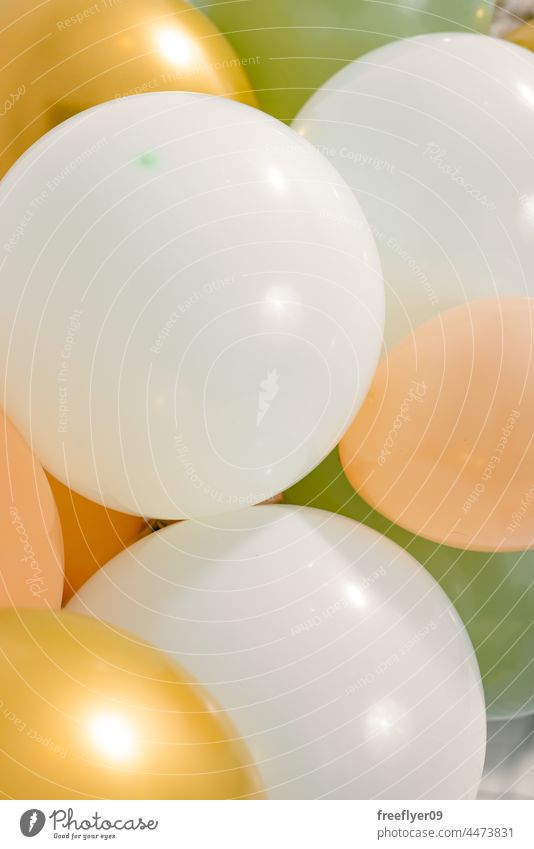 Hintergrund mit Sprechblasen und Kopierbereich Luftballon Textur Textfreiraum Geburtstag Szenario Ballons Pastell niemand leer bezaubernd kindisch für Kinder