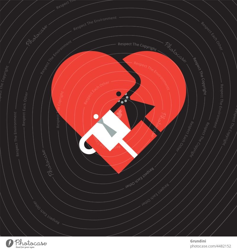 verliebt Arbeit Grafik u. Illustration Büro Schriftzeichen Gewinner gewinnt Herz Liebe Beziehungen