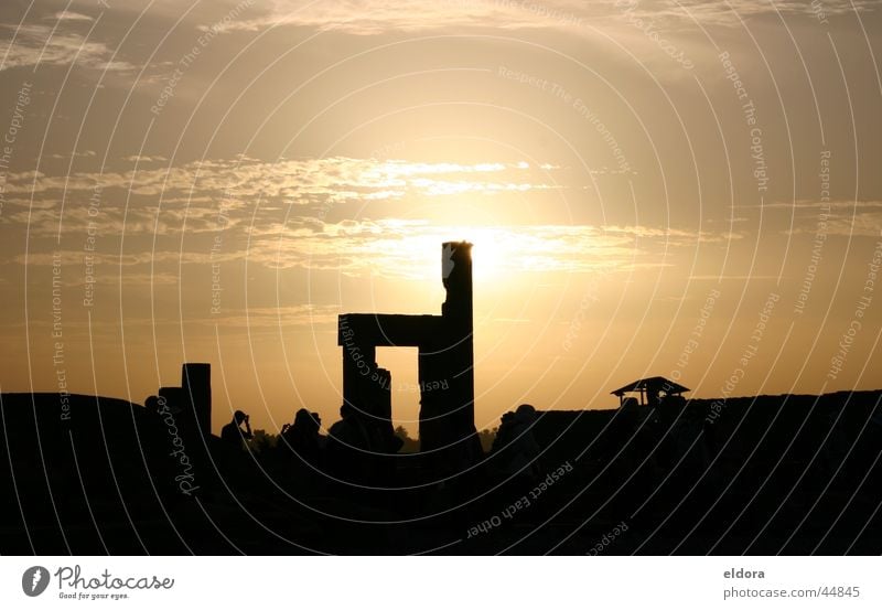 Abendsonne in Ägypten Licht & Schatten Romantik Bauwerk Kunstwerk Ferien & Urlaub & Reisen Europa Sonne Sehenswürdihkeit