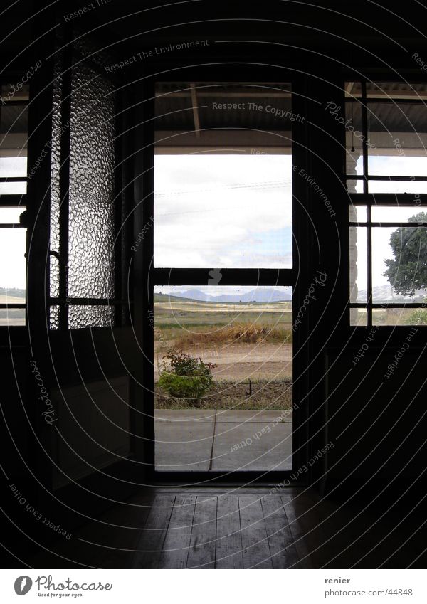 Abandon farm house Südafrika Ceres Western Cape Architektur Bauernhof Tür Fenster offen Unbewohnt Menschenleer ruhig