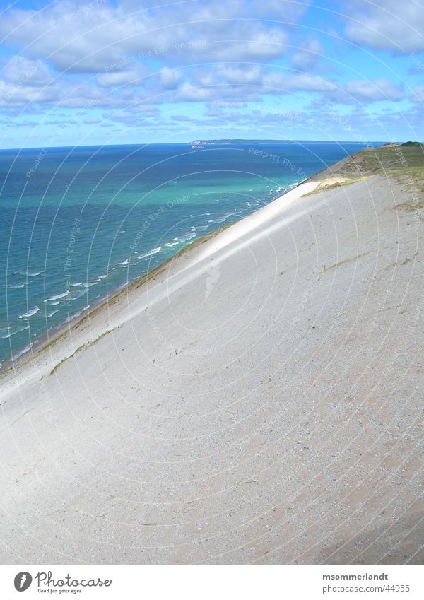 Düne Meer Halbinsel Michigan Wolken Ferne Stranddüne Wasser Sand Insel Küste
