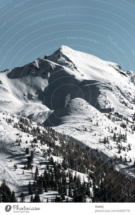 Schiedeck, schneebedeckter Gipfel in den Österreichischen Alpen. Mit Hochfeld und Schneider Schladminger Tauern einzigartig elegant Erfolg außergewöhnlich Kraft