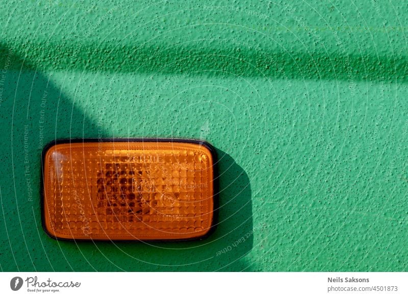 Blinker, grünes Farbmuster Accessoire Auto Automobil Hintergrund schön Schönheit blau Business PKW Zimmerdecke Farbe Computer dunkel Design Schreibtisch Anzeige