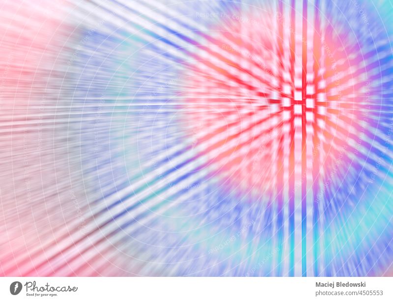 Abstrakte Bewegung unscharf gezoomt futuristischen Hintergrund. Zoom abstrakt modern Design Tapete Technik & Technologie Licht Unschärfe Raum Bild