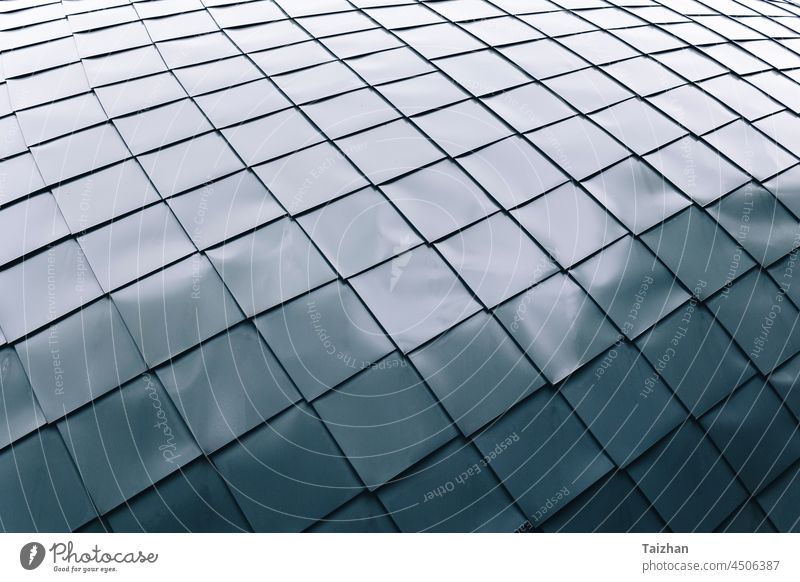 Abstrakter Hintergrund eines modernen Gebäudedachs abstrakt Textur geometrisch Oberfläche Design Architektur urban Wand Außenseite Material Licht Klotz Grunge