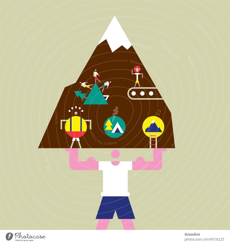 Klettern einfach Gesundheit Gesundheitswesen Körper Menschlicher Körper Ikonographie Pharma pharma passen Übung Berge u. Gebirge