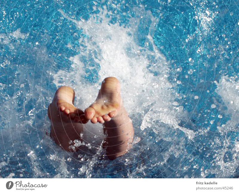 Splash Erfrischung Kopfsrung Wasser Schwimmen & Baden blau