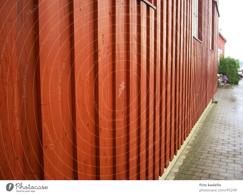 Rotes Haus Holz rot Architektur Schweden