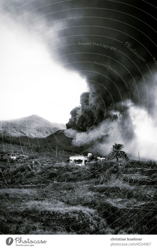 Vulkanausbruch auf La Palma - Cumbre vieja vulkan vulkanausbruch erruption asche rauch gase feuer natur naturkatastrophe berge krater