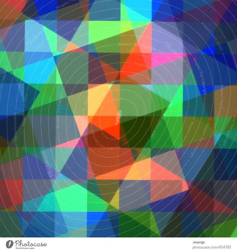 Puzzle Stil Design Linie außergewöhnlich Coolness trendy einzigartig verrückt mehrfarbig Farbe komplex Ordnung Surrealismus Mosaik Doppelbelichtung Farbfoto