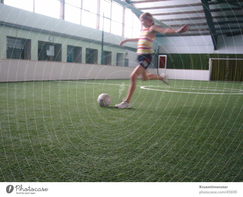 Torschuss Kunstrasen Mädchen Sport Fußball Schuss Indoor Soccer