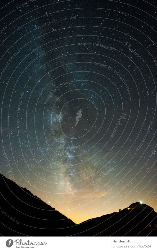 Galaktisches Zentrum II Ferien & Urlaub & Reisen Umwelt Landschaft Himmel Wolkenloser Himmel Nachthimmel Stern Sommer Schönes Wetter Alpen Berge u. Gebirge