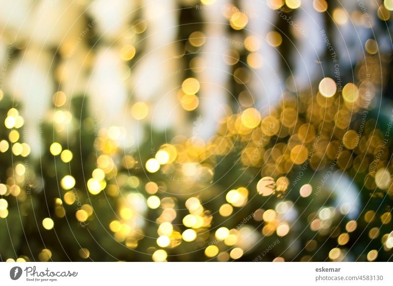 Bokeh weihnachtlich Weihnachten & Advent Weihnachtsdekoration leuchten glänzend gold Weihnachtsbeleuchtung Feste & Feiern festlich Dekoration & Verzierung