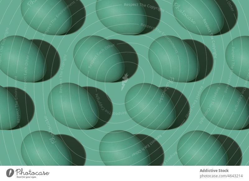 Grüne Eier Muster auf grünem Hintergrund Menschengruppe Führer Führung Medizin dreidimensional abstrakt Grafik u. Illustration vereinzelt viele Tablette Konzept