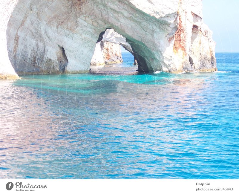 Urlaubsstimmung Meer Höhle Ferien & Urlaub & Reisen schön Griechenland Zakinthos traumhaft erholsam Außenaufnahme blau Insel Landschaft
