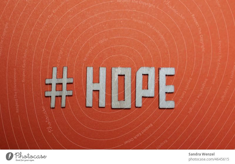 "HOPE" als Schriftbild aus Holz Hope Hoffnung Zuversicht Virus Pandemie Job Zukunft Demokratie Liebe Heirat Krankheit Erkrankung Heilung Medizin Forschung