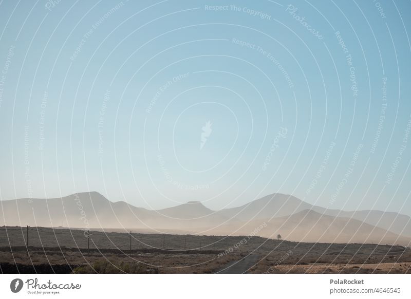 #A0# Calima II Tal Nebelstimmung Abenteuer Nebelschleier Außenaufnahme Fuerteventura Natur Landschaft Morgendämmerung Menschenleer Berge u. Gebirge Sand