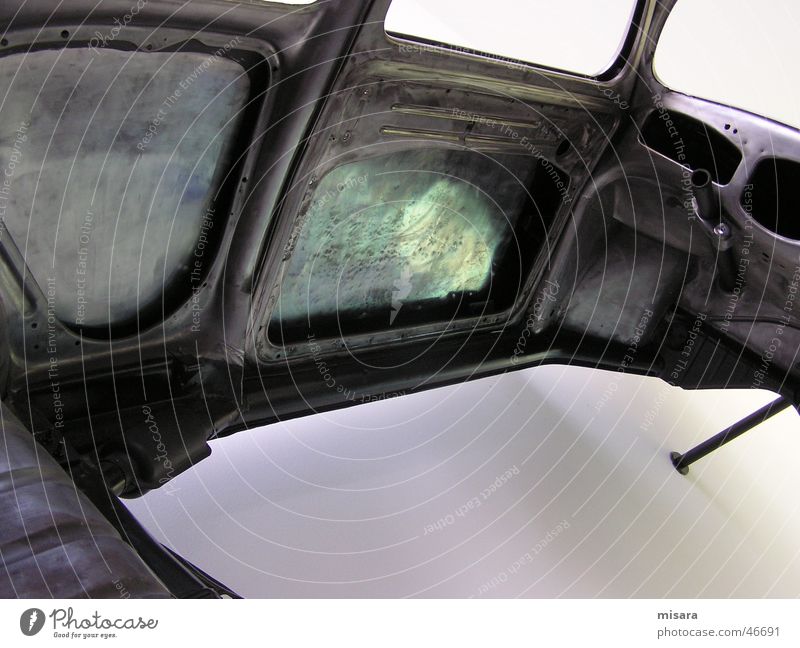 Käfer von innen, roh Kunst Design Metall beetle karoserie PKW car