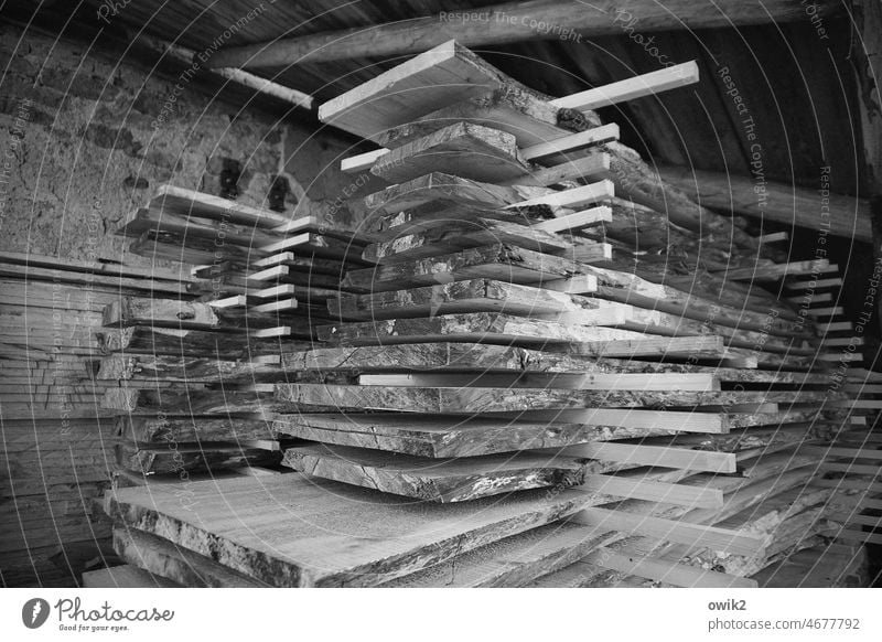 Schichtarbeit Holz Stapel praktisch Detailaufnahme Strukturen & Formen schwarz weiß einfach fest standhaft eckig Zusammenhalt Menschenleer Kontrast Ansammlung