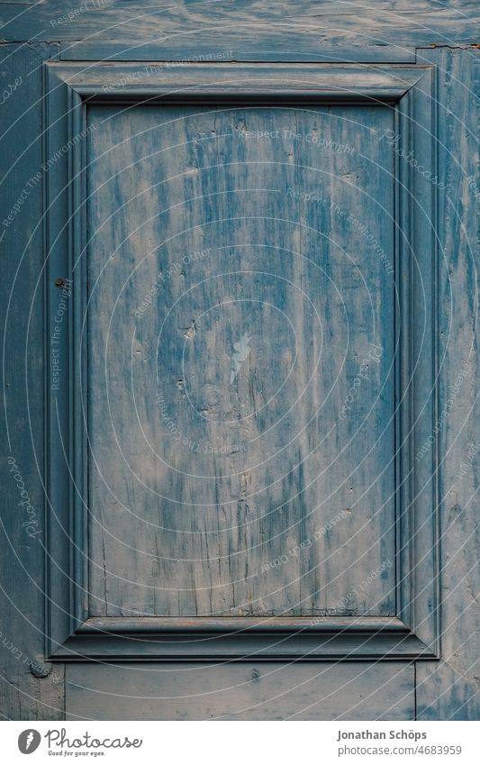 Holztür Nahaufnahme in blau Textur Holztextur Rahmen alt historisch Tür Farbfoto Menschenleer Außenaufnahme Wand Eingang Strukturen & Formen