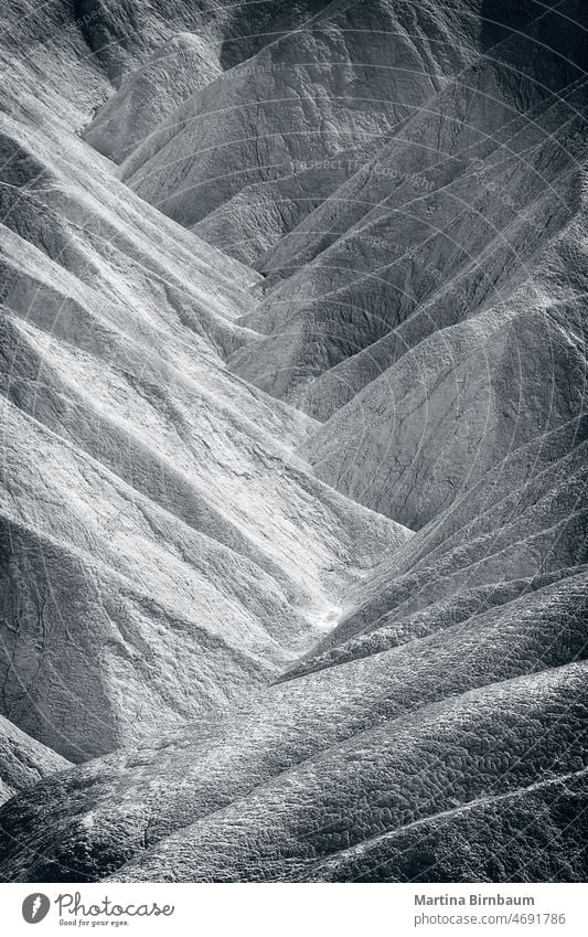 Natürliches Muster der Felsen am Zabriskie Point im Death Valley National Park Textur natürlich Tal Tod Punkt zabriski Geologie felsig geologisch Dürre