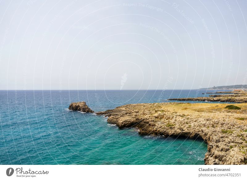 Küste des Salento bei Gallipoli, Apulien, Italien Europa ionio Juni lecce Farbe Tag Landschaft Natur im Freien Palast Fotografie malerisch MEER Sommer reisen