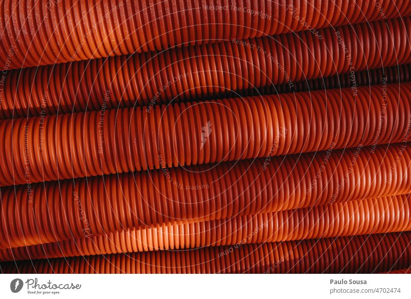 Stapel von PVC-Rohren Röhren abstrakt Industrie Detailaufnahme Abwasser Menschenleer Konstruktion Pipeline Technik & Technologie Baustelle Leitung Rohrleitung