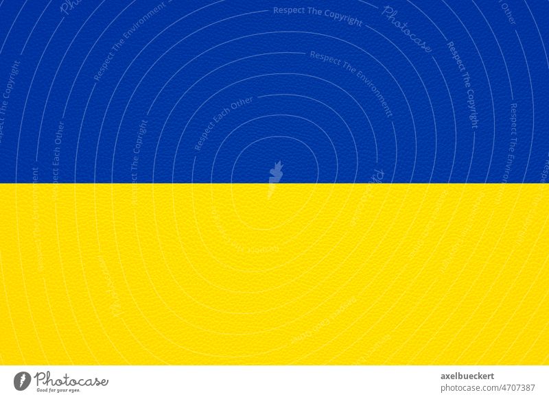 flagge der ukraine auf leder textur hintergrund Fahne Ukraine blau gelb Leder Textur Hintergrund Ukrainer Farbe national Symbol Patriotismus Land Nation