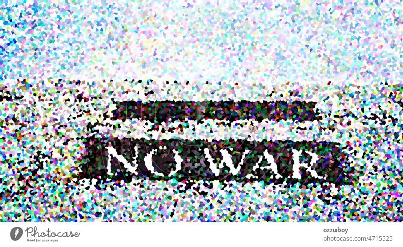 Wort No War mit Polygonmuster Design Konzept Hintergrund Krieg Text Grafik u. Illustration Symbol Textur stoppen abstrakt Gefahr nein Form Diamant Nachricht