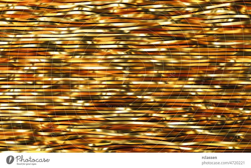 Schön, luxuriös, Luxus Scheiben goldenen Hintergrund. 3d Illustration, 3d Rendering Reichtum erstklassig abstrakt Glamour elegant Textur Exklusivität Tapete