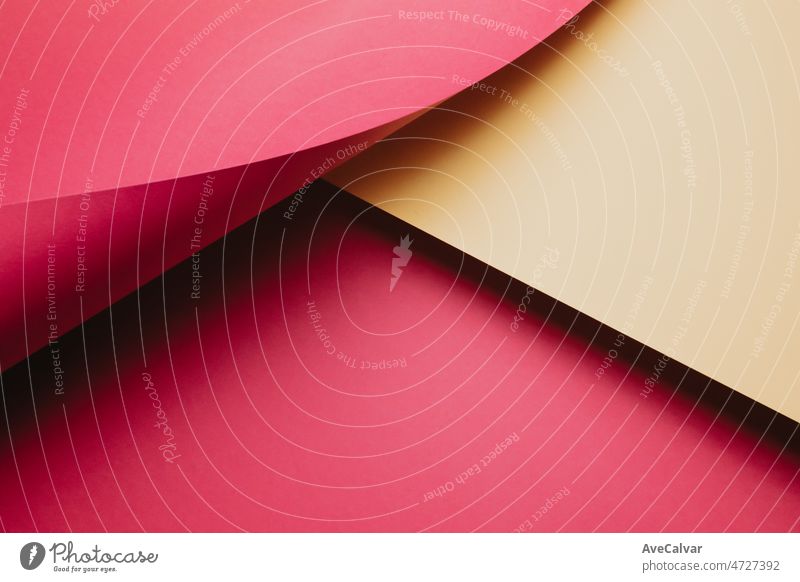 Flacher Hintergrund mit verschiedenen Farbschichten rosa und gelb. Abstrakte modernen Hintergrund schwarz diagonal Schicht Streifen Muster. Moderne Web-Design-Banner oder Poster. Wavy Hintergrund.