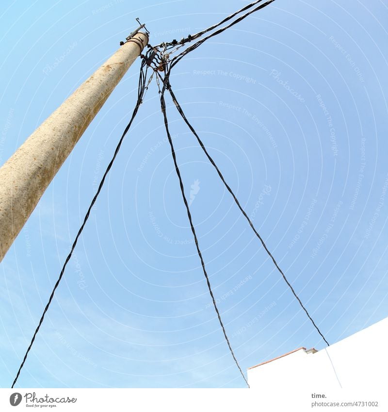Halswirbelsäulentraining (44) kabel strom Elektrizität Hochspannungsleitung Himmel Technik & Technologie Strommast Stromtransport Oberleitung Energiewirtschaft