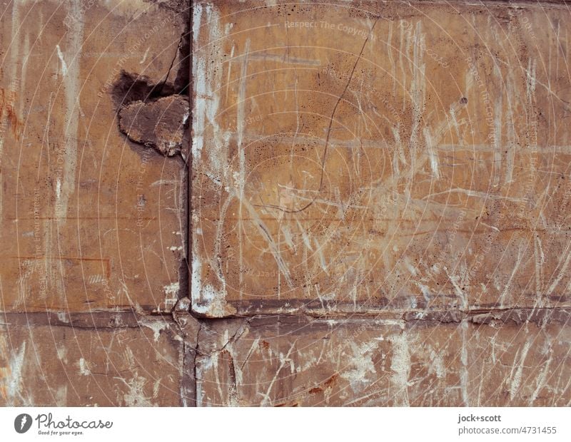 gebrochenes Herz aus Beton herzförmig Betonplatte Mauer einfach kaputt Spuren Kratzer Oberflächenstruktur Zwischenstück Fuge Strukturen & Formen Teile u. Stücke