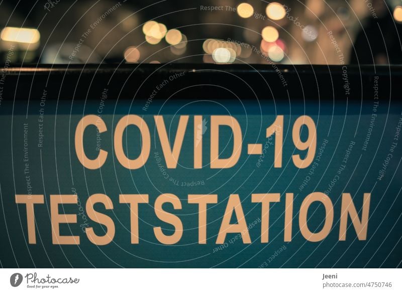 COVID-19 TESTSTATION | Corona thoughts Test Teststation Stadt Lichter Gesundheit Infektion Krankheit Infektionsgefahr Quarantäne Virus Prävention Pandemie
