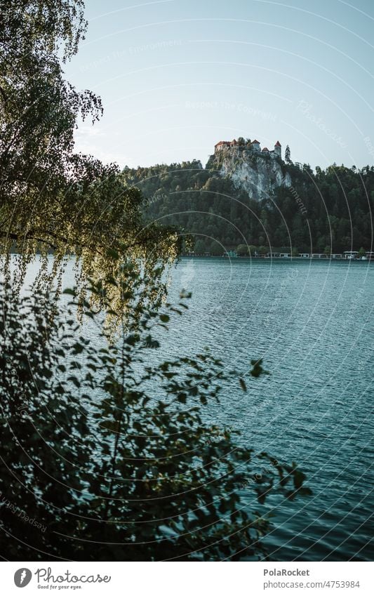 #A0# An, in, und um Bled lake bled geblutet See Seeufer Wasser Slowenien Kirche Kirchturmspitze Gebirgssee